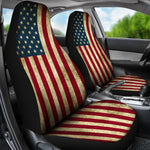 Vintage Grunge American Flag Patriotic Universal Fit Car Seat Covers GearFrost