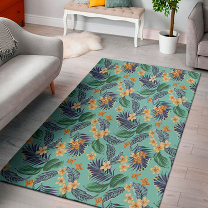 Vintage Hawaiian Aloha Pattern Print Area Rug