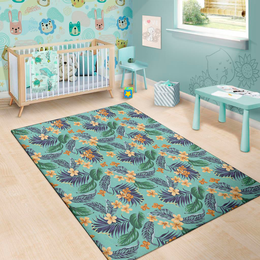 Vintage Hawaiian Aloha Pattern Print Area Rug