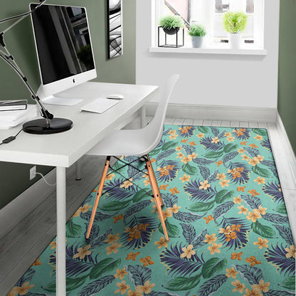Vintage Hawaiian Aloha Pattern Print Area Rug