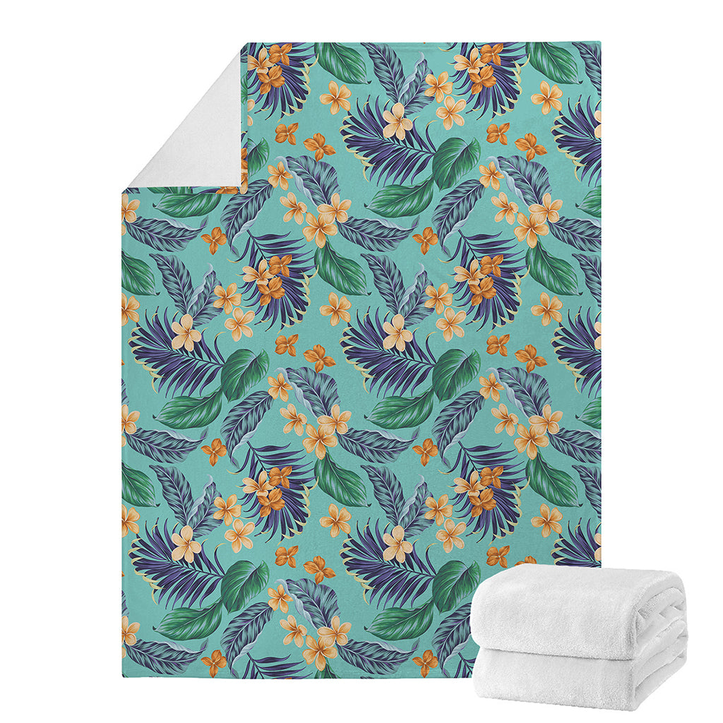 Vintage Hawaiian Aloha Pattern Print Blanket