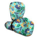 Vintage Hawaiian Aloha Pattern Print Boxing Gloves