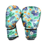 Vintage Hawaiian Aloha Pattern Print Boxing Gloves