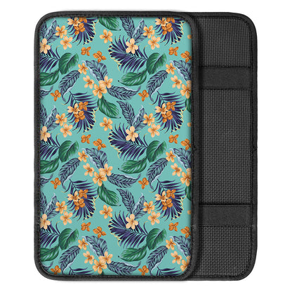 Vintage Hawaiian Aloha Pattern Print Car Center Console Cover