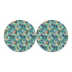 Vintage Hawaiian Aloha Pattern Print Car Coasters