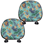 Vintage Hawaiian Aloha Pattern Print Car Headrest Covers