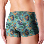 Vintage Hawaiian Aloha Pattern Print Men's Boxer Briefs