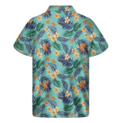 Vintage Hawaiian Aloha Pattern Print Men's Short Sleeve Shirt