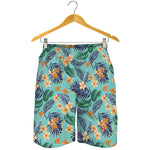 Vintage Hawaiian Aloha Pattern Print Men's Shorts