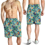 Vintage Hawaiian Aloha Pattern Print Men's Shorts