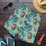 Vintage Hawaiian Aloha Pattern Print Men's Shorts
