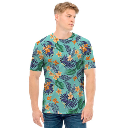 Vintage Hawaiian Aloha Pattern Print Men's T-Shirt