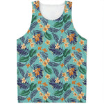 Vintage Hawaiian Aloha Pattern Print Men's Tank Top