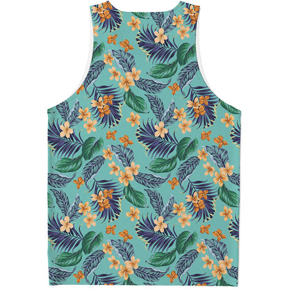 Vintage Hawaiian Aloha Pattern Print Men's Tank Top