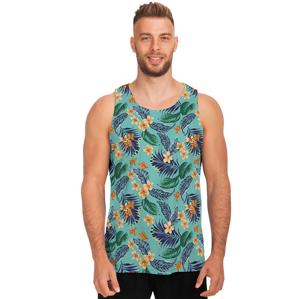 Vintage Hawaiian Aloha Pattern Print Men's Tank Top