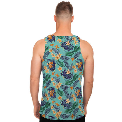 Vintage Hawaiian Aloha Pattern Print Men's Tank Top