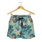 Vintage Hawaiian Aloha Pattern Print Women's Shorts
