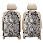 Vintage Hibiscus Plumeria Pattern Print Car Seat Organizers