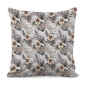 Vintage Hibiscus Plumeria Pattern Print Pillow Cover