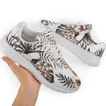 Vintage Hibiscus Plumeria Pattern Print Sport Shoes GearFrost