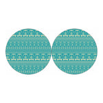 Vintage Hippie Van Pattern Print Car Coasters