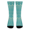 Vintage Hippie Van Pattern Print Crew Socks