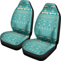 Vintage Hippie Van Pattern Print Universal Fit Car Seat Covers