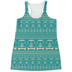 Vintage Hippie Van Pattern Print Women's Racerback Tank Top