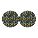 Vintage Honey Bee Print Car Coasters