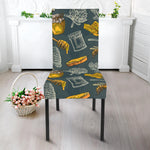 Vintage Honey Bee Print Dining Chair Slipcover