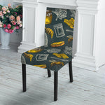 Vintage Honey Bee Print Dining Chair Slipcover