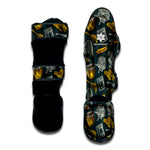 Vintage Honey Bee Print Muay Thai Shin Guard