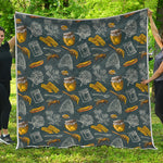Vintage Honey Bee Print Quilt