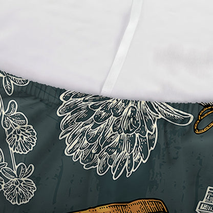 Vintage Honey Bee Print Sofa Cover