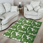Vintage Hop Cone Pattern Print Area Rug