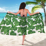 Vintage Hop Cone Pattern Print Beach Sarong Wrap
