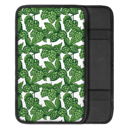 Vintage Hop Cone Pattern Print Car Center Console Cover