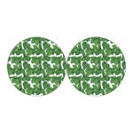 Vintage Hop Cone Pattern Print Car Coasters