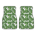 Vintage Hop Cone Pattern Print Front Car Floor Mats