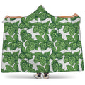 Vintage Hop Cone Pattern Print Hooded Blanket