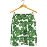 Vintage Hop Cone Pattern Print Men's Shorts