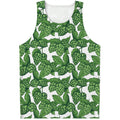 Vintage Hop Cone Pattern Print Men's Tank Top