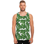 Vintage Hop Cone Pattern Print Men's Tank Top