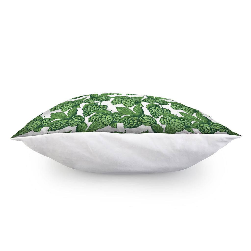Vintage Hop Cone Pattern Print Pillow Cover