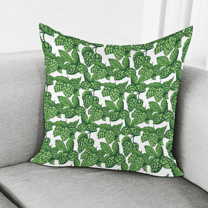 Vintage Hop Cone Pattern Print Pillow Cover