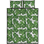 Vintage Hop Cone Pattern Print Quilt Bed Set
