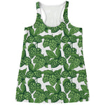 Vintage Hop Cone Pattern Print Women's Racerback Tank Top