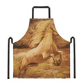 Vintage Horse Painting Print Apron