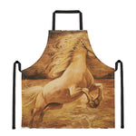 Vintage Horse Painting Print Apron