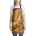 Vintage Horse Painting Print Apron